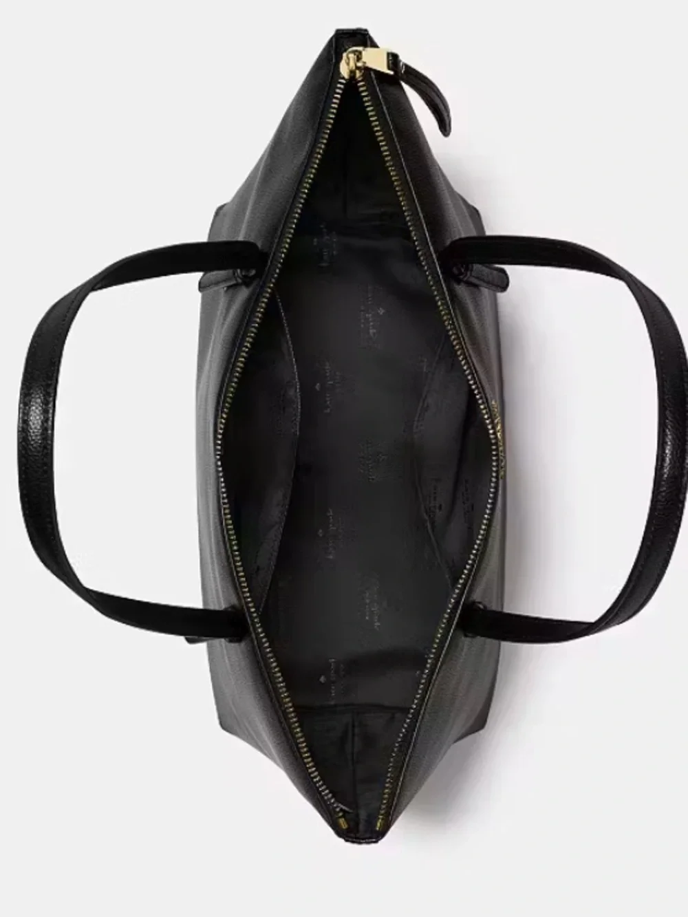 NEW kate spade new york Pebbled Leather All Day Tote Zip Tote In Black#KO140